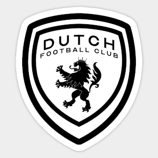 Dutch FC Shield - White Sticker